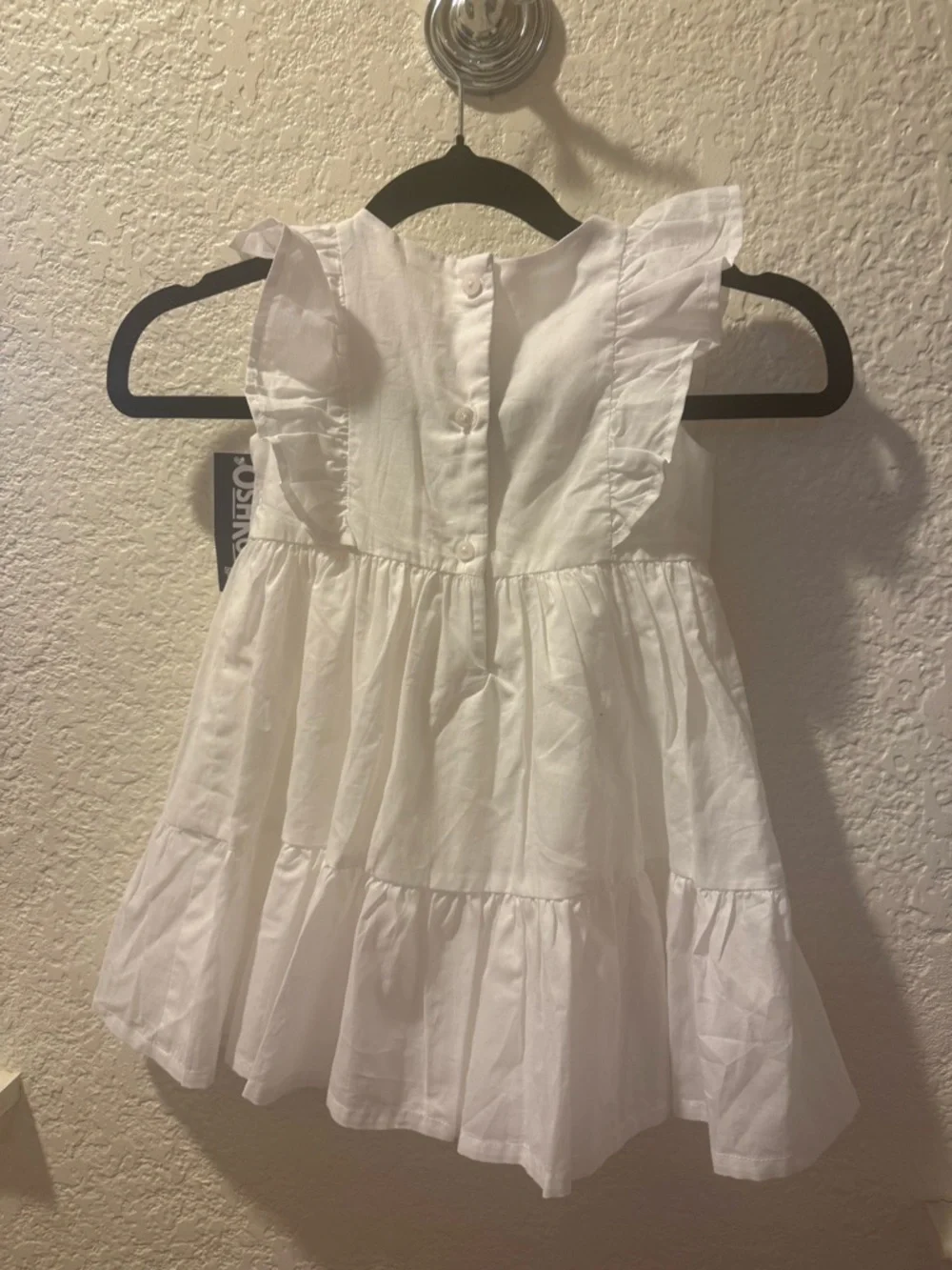 OshKosh B'gosh White Lace Dress 💯% Cotton Ruffle Size 2T Toddler,Party or Spring